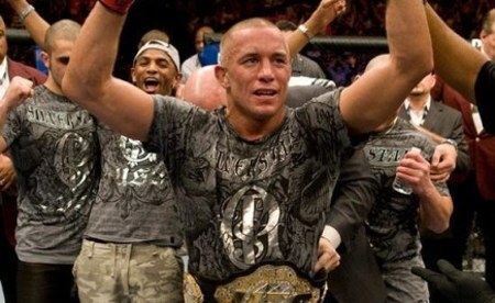 GSP (foto) defendeu o cinturão dos meio-médios no UFC 158. Foto: Josh Hedges/UFC