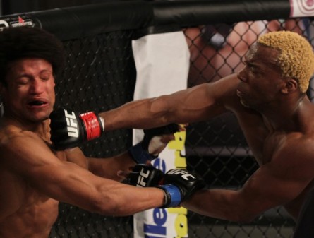 Patolino (dir.) vence T. Alves (esq.) no TUF Brasil 2. Foto: Divulgação/UFC