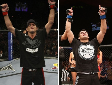 P. Thiago (esq.) e K. Gastelum (esq.) devem se enfrentar no UFC on FOX Sports 2. Foto: Produção MMA Press (Divulgação/UFC)