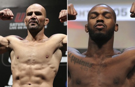 G. Teixeira (esq.) e J. Jones (dir.) não será no UFC 169. Foto: Montagem / SUPER LUTAS