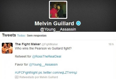 M. Guillard e a gafe da votação. Foto: Produção MMA Press (Twitter/Reprodução)