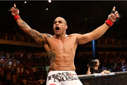 Feijão (foto) espera disputar o cinturão do UFC no máximo até o início de 2015. Foto: Josh Hedges/UFC