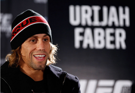 U. Faber (foto) durante o media day do UFC 169, em Nova York. Foto: Josh Hedges/UFC