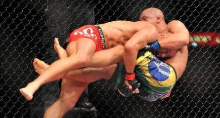 St. Pierre dominou Pitbull no histórico UFC 100. Foto: Divulgação/UFC