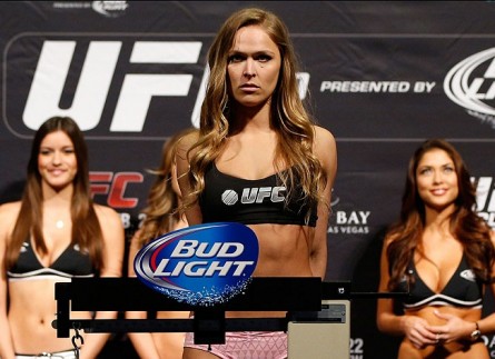 R. Rousey (photo) blasted her rival Cyborg in an interview. Photo: Josh Hedges/UFC