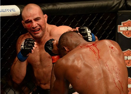 Teixeira (esq.) é o terceiro colocado do ranking do UFC. Foto:  Patrick Smith/Zuffa LLC