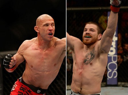 Cerrone (esq.) e Miller (dir.) farão duelo de leves em Atlantic City. Foto: Produção SUPER LUTAS (UFC/Divulgação)