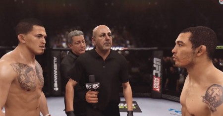 Primeiro gameplay do EA Sports UFC tem luta entre Pettis e Aldo. Foto: Reprodução/YouTube