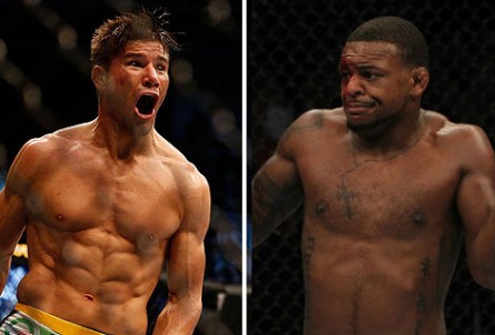 Thomson (esq.) e Johnson (dir.) farão luta em julho. Foto: Produção Super Lutas (Divulgação/UFC)