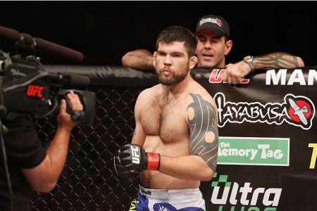 Drysdale (foto) havia vencido por finalização em sua estreia no UFC. Foto: Josh Hedges/UFC