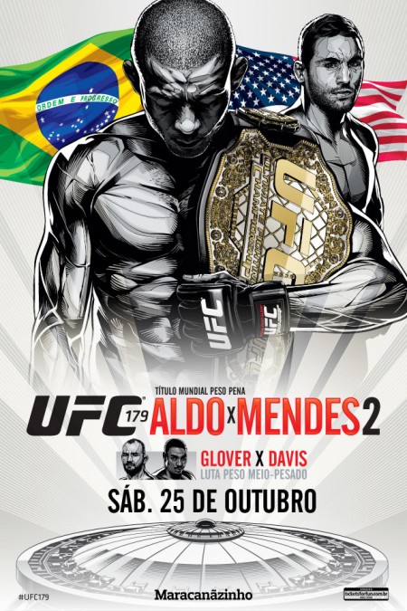Pôster oficial do UFC 179 foi divulgado. Foto: Divulgação/UFC