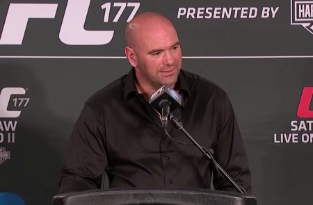 Dana White spoke about Barão's situation at the UFC 177 press conference. Photo: Reproduction/YouTube