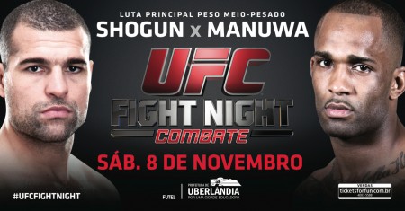 Shogun e Manuwa fazem a luta principal do UFC Uberlândia. Foto: Divulgação/UFC