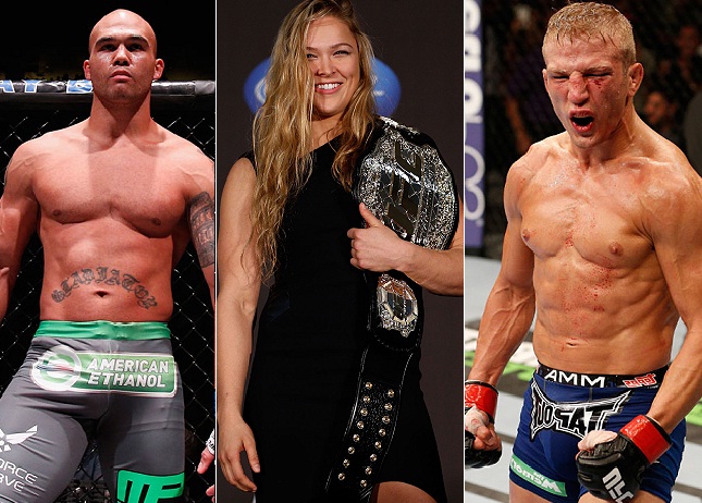 Lawler, Ronda e TJ estão entre os melhores de 2014 para o SUPER LUTAS. Foto: Produção SUPER LUTAS (Josh Hedges/UFC)