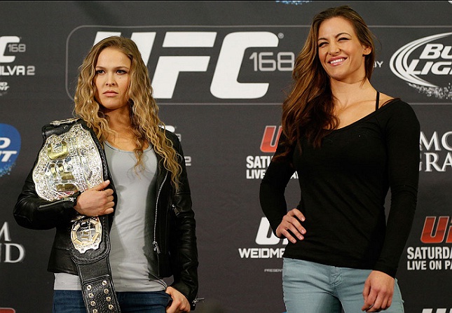 Ronda e Miesha são rivais de longa data. Foto: Josh Hedges/UFC