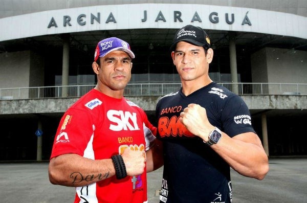 Mutante (dir.) e Vitor (esq.) são companheiros de treinos na Flórida (EUA). Foto: Divulgação/UFC