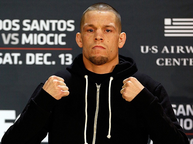 N. Diaz encara McGregor no UFC 202. Foto: Josh Hedges/UFC