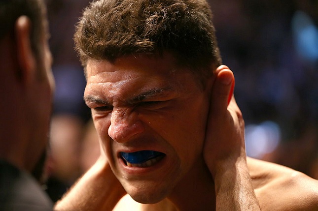 N. Diaz (foto) encara A. Silva no UFC 183. Foto: Josh Hedges/UFC