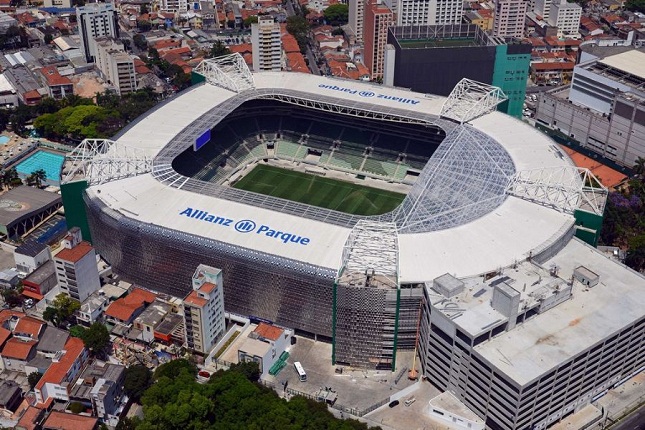 Novo estádio do Palmeiras sediou recentemente treino aberto do UFC. Foto: Divulgação