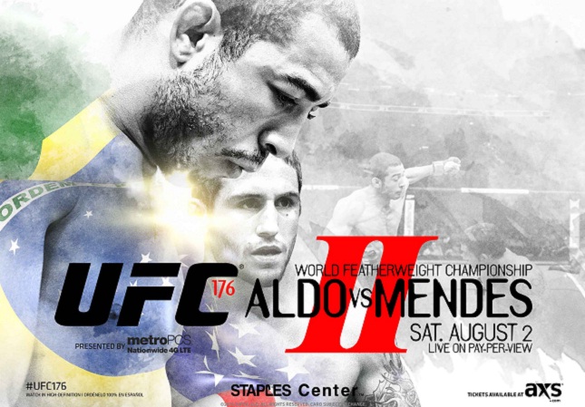 O pôster do jamais realizado UFC 176. Foto: Divulgação