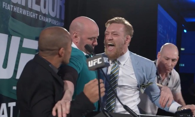 Video shows behind the scenes and details of the discussion between Aldo and McGregor. Photo: Reproduction