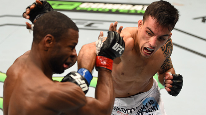 Thominhas (foto) derrotou Jabouin no UFC 186. Foto: Divulgação/UFC