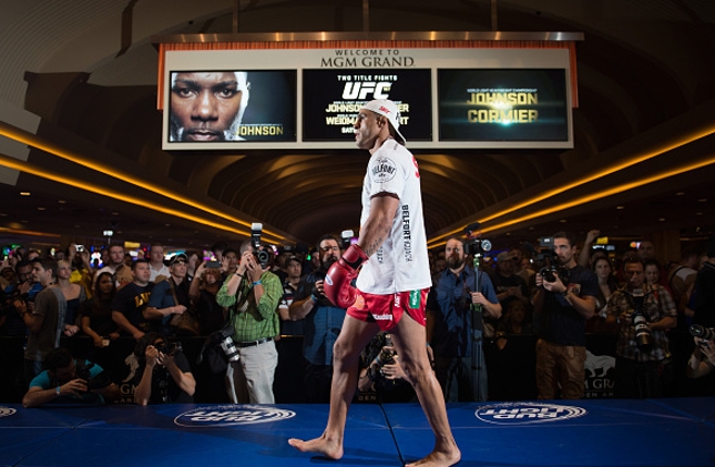 V. Belfort durante os treinos abertos do UFC 187. Foto: Brandan Marshall/UFC