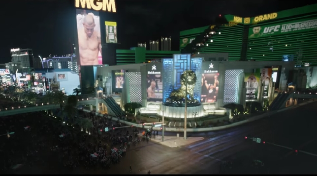 Ruas de Las Vegas foram palco do eletrizante trailer do UFC 189. Foto: Reprodução