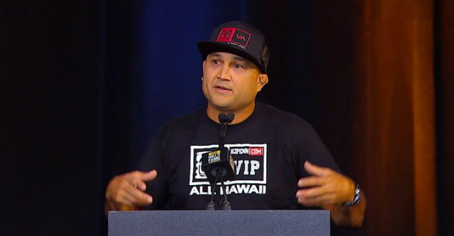 Penn (foto) foi homenageado ao Hall da Fama do UFC. 