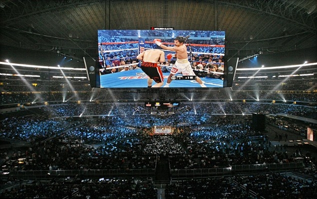 Estádio do Cowboys já foi palco de lutas, mas de boxe. Foto: Divulgação