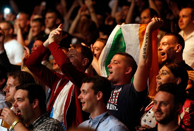 Última edição do UFC na Irlanda aconteceu em julho do ano passado. Foto: Josh Hedges/UFC