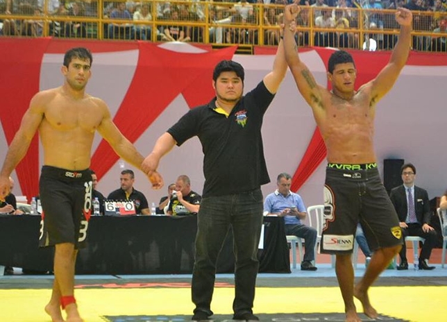 Durinho (dir.) foi o atleta do MMA mais bem colocado no ADCC. Foto: Reprodução/Instagram