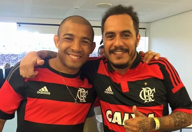 Aldo (esq.) e D2 (dir.), dupla deu sorte para o Flamengo. Foto: Reprodução