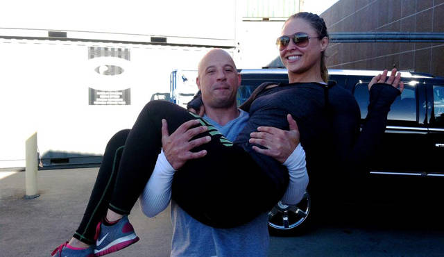 Ronda e Diesel se tornaram amigos nas gravações de filme. Foto: Reprodução/Instagram