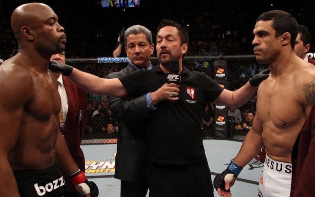 Anderson (esq.) e Vitor (dir.) podem se reencontrar no octógono. Foto: Josh Hedges/UFC