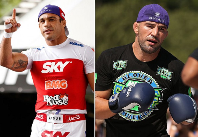 Belfort (esq) e Glover (dir) são as principais estrelas brasileiras do evento. Foto: Produção SUPER LUTAS/Divulgação UFC