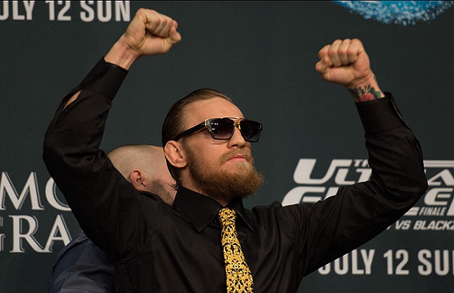 McGregor (foto) enfrenta Alvarez no UFC 205. Foto: Josh Hedges/UFC