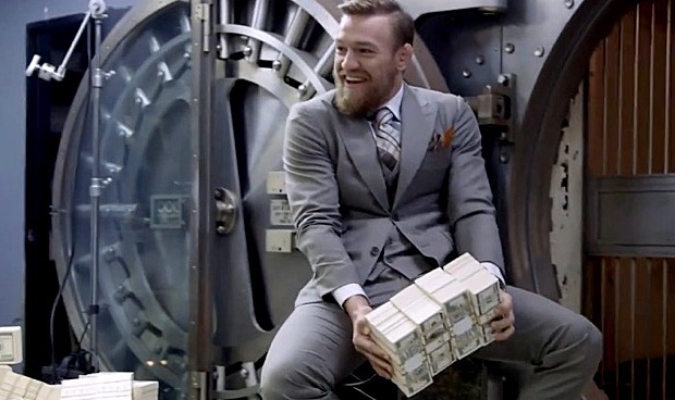 Será que pilha de dinheiro de McGregor vai continuar a crescer?. Foto: Reprodução