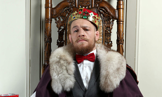 Conor (foto) já se fantasiou de rei em comercial. Foto: Divulgação