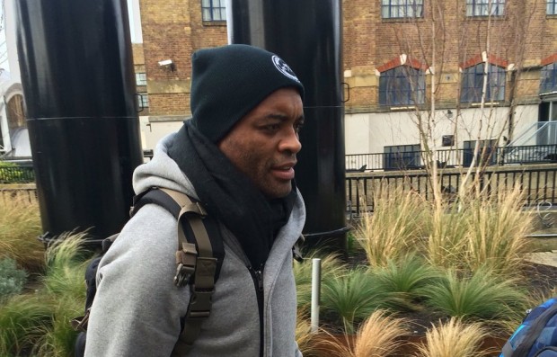 Anderson arrived in London to fight Bisping. Photo: Reproduction/Instagram