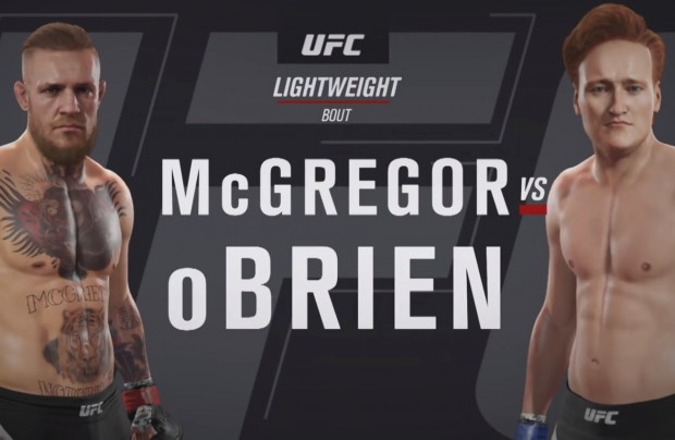 McGregor x O'Brien, luta aconteceu nos videogames. Foto: Reprodução