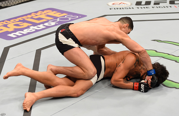 E. Silva foi nocauteado por Taleb no UFC 196. Foto: Josh Hedges/Zuffa LLC