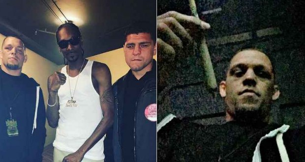 Irmãos Diaz marcaram presença em show do rapper Snoop Doog. (Foto: Reprodução/ Redes Sociais).