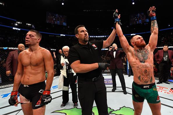 McGregor e Diaz travaram duelo épico em Las Vegas (EUA). Foto: Divulgação/UFC