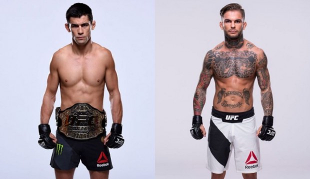 D. Cruz (left) and C. Garbrandt (right) will face each other on December 30th, in Las Vegas. (Photo Production SUPER LUTAS/ Getty Images)