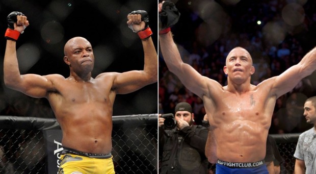 Anderson e St. Pierre são dois dos maiores campeões do UFC. Foto: Divulgação/UFC