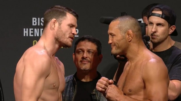 Bisping e Henderson se enfrentam no UFC 204. Foto: Reprodução