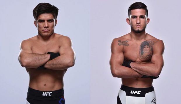 Cejudo (left) and Pettis (right) will face each other in May. (Photo: Getty Images)