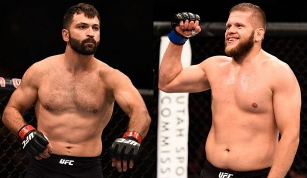 Arlovski (esq) e Tybura (dir) se enfrentam em junho (Fotos: UFC/Montagem: Super Lutas)