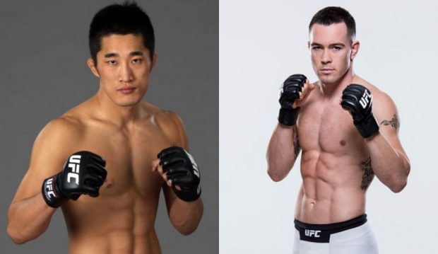 Kim (esq) e Covington (dir) se enfrentam em junho. ((Fotos: UFC/Montagem: Super Lutas)